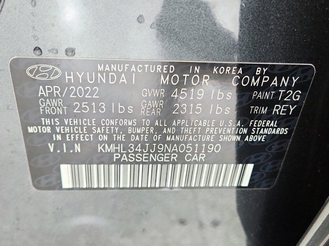 2022 Hyundai Sonata Hybrid SEL