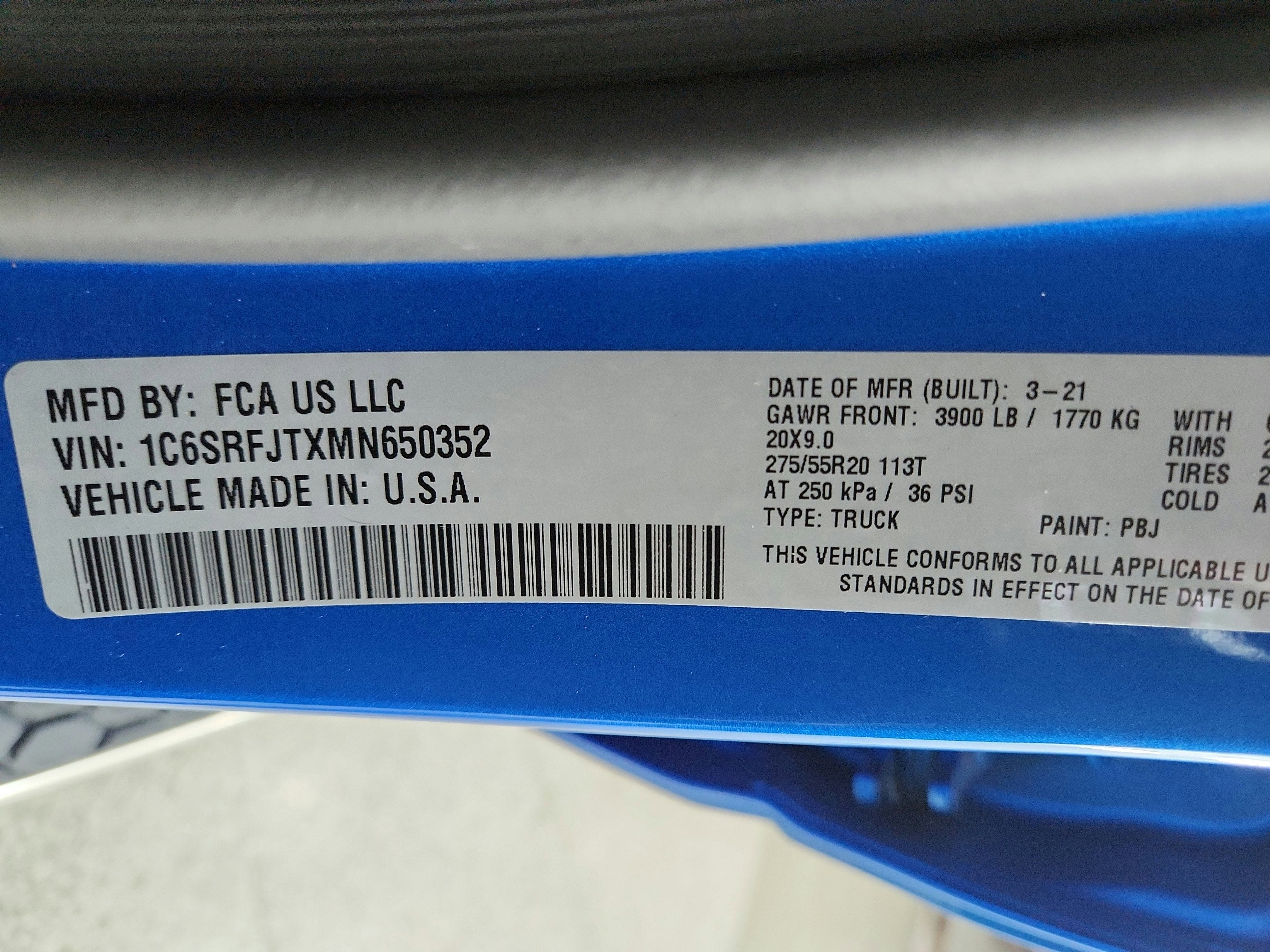 2021 RAM 1500 Laramie