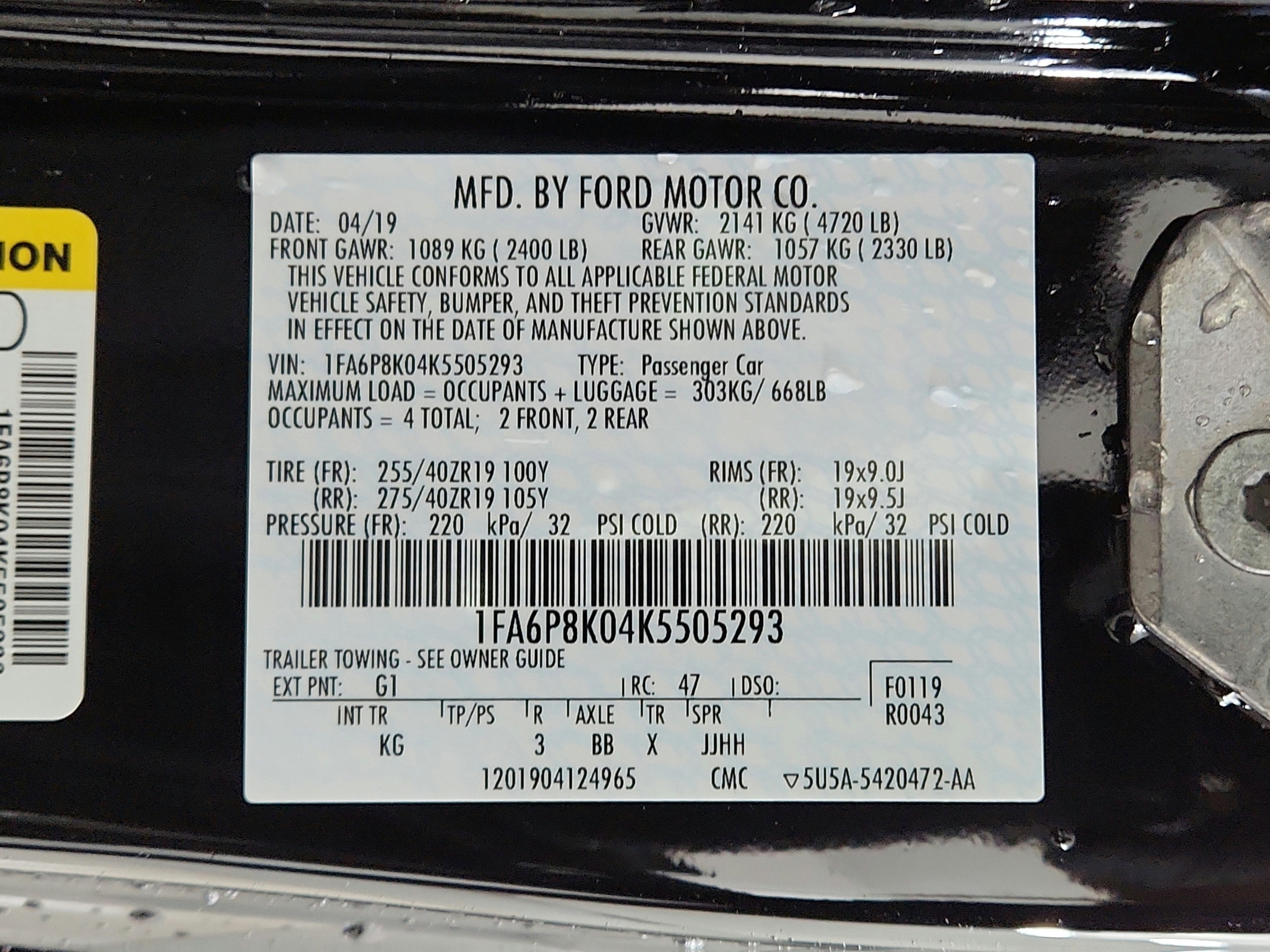 2019 Ford Mustang Bullitt