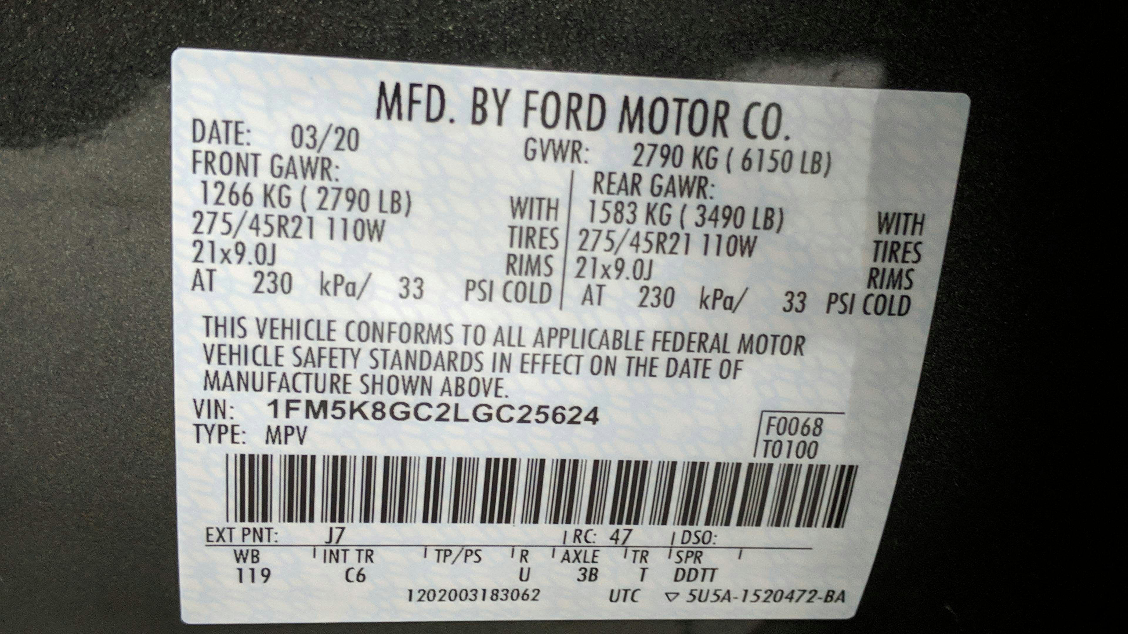 2020 Ford Explorer ST