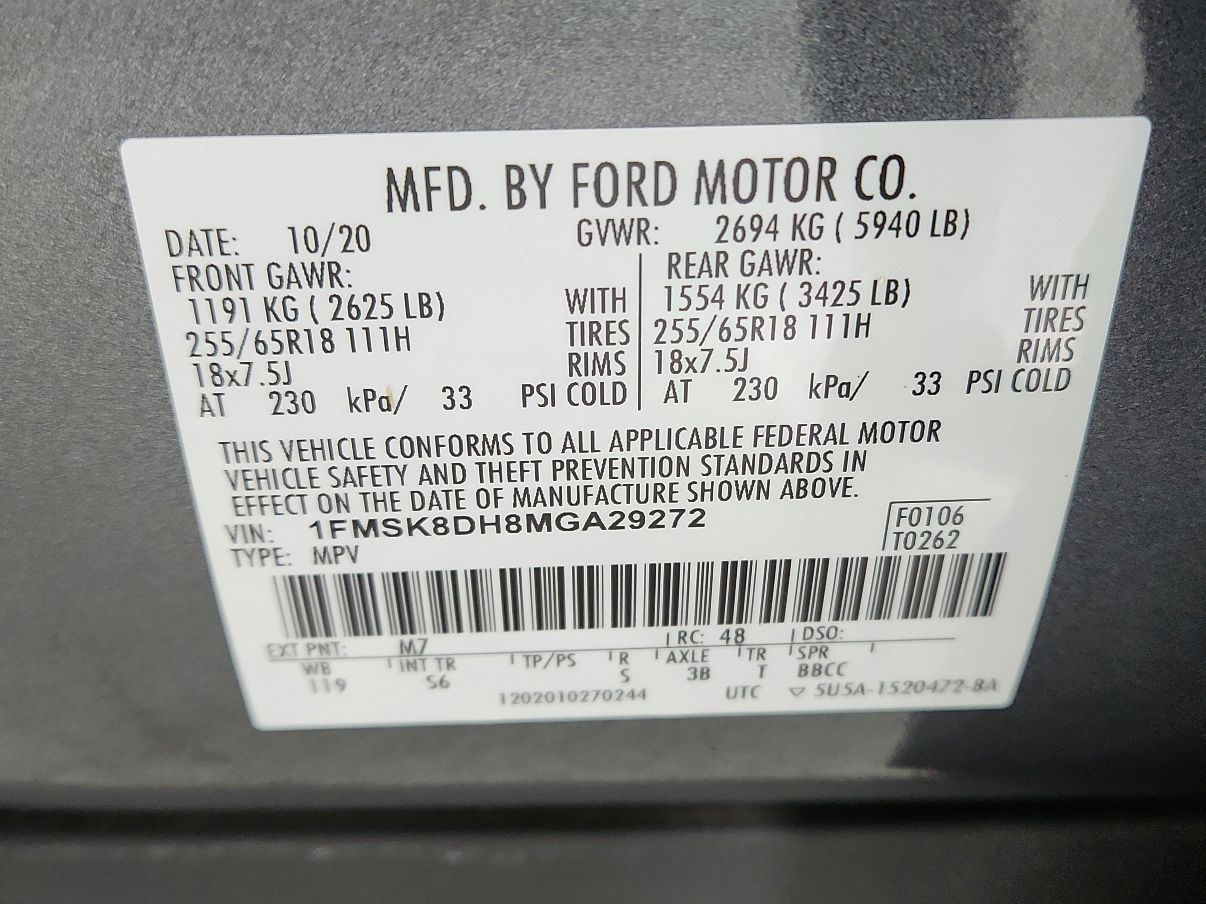 2021 Ford Explorer XLT 4WD