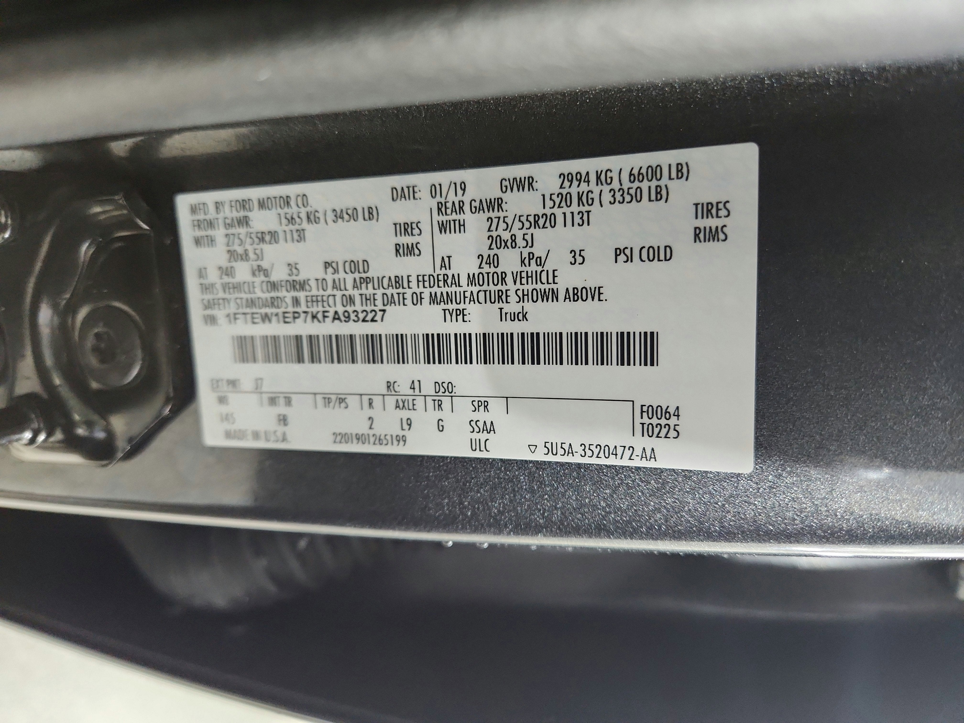 2019 Ford F-150 Base