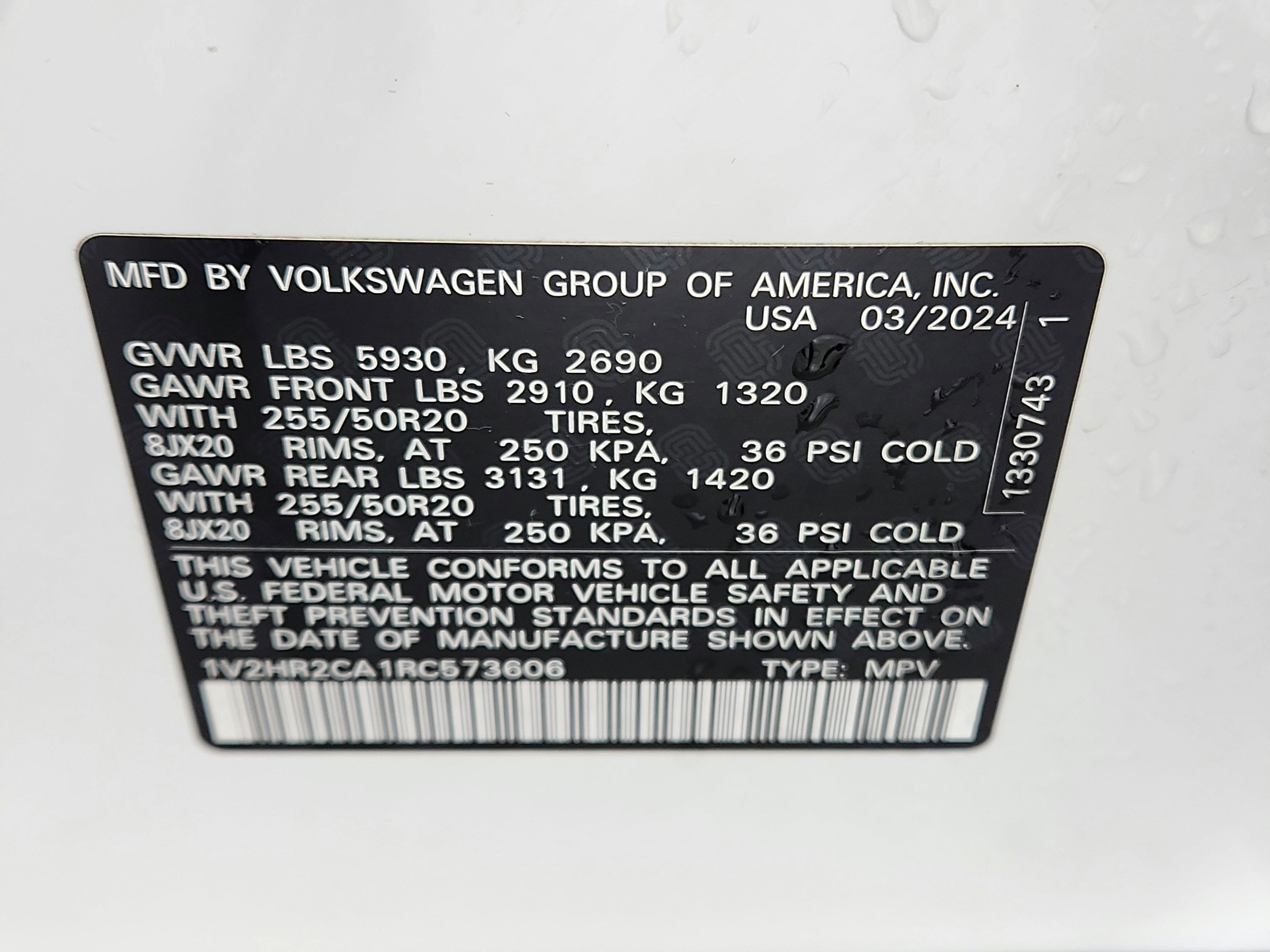 2024 Volkswagen Atlas 2.0T SE w/Technology