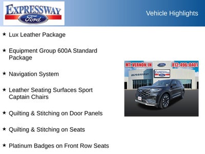 2025 Ford Explorer Platinum