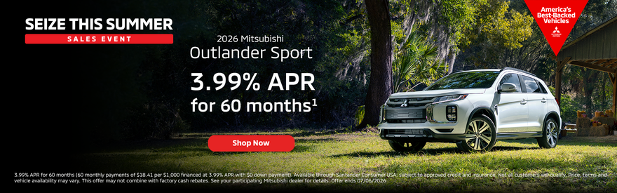Outlander Sport 3.99% APR for 60 Months